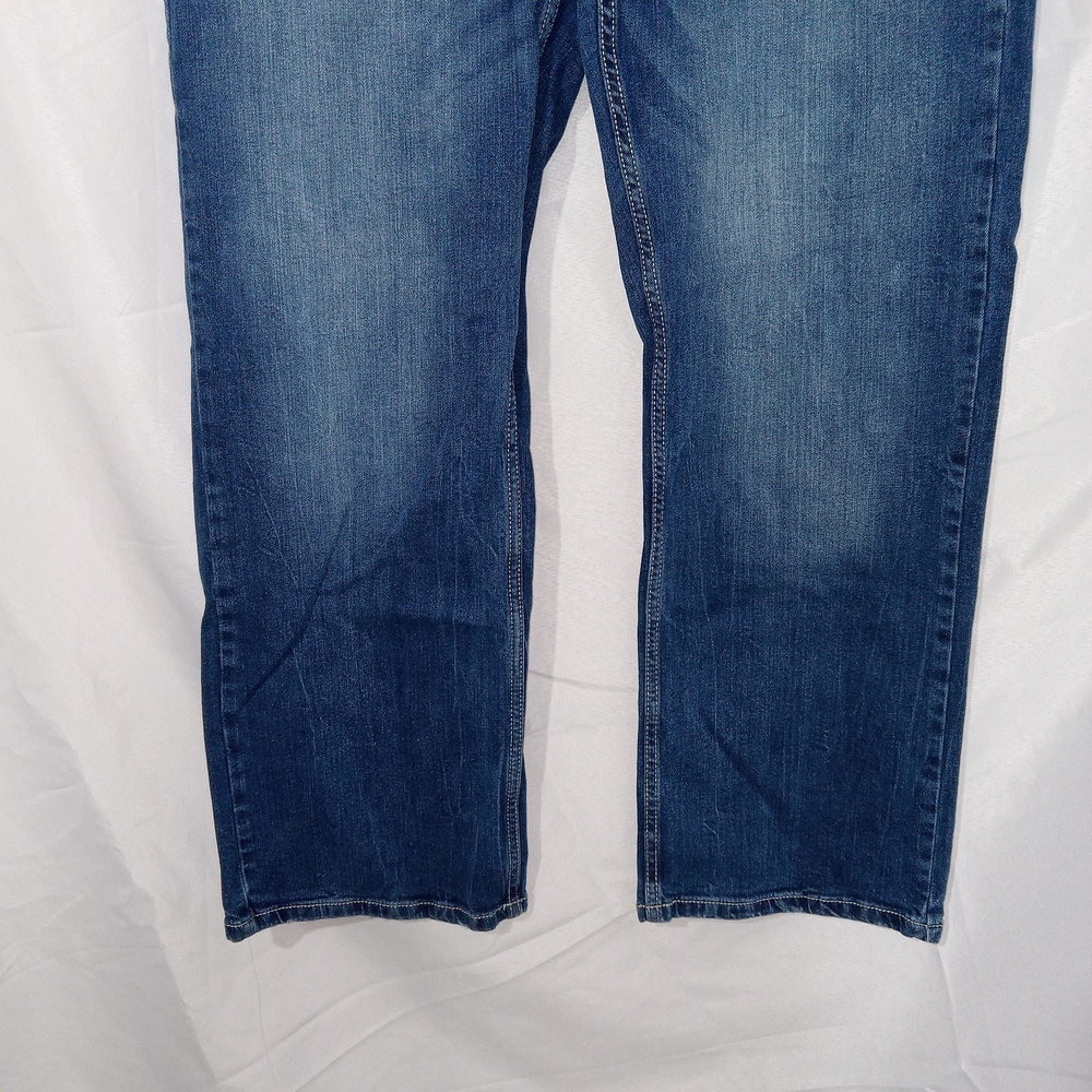 Axe & Crown Jeans Mens 34×30 Blue Handcrafted Outlaw Denim Slim Boot Grunge - Picture 5 of 10